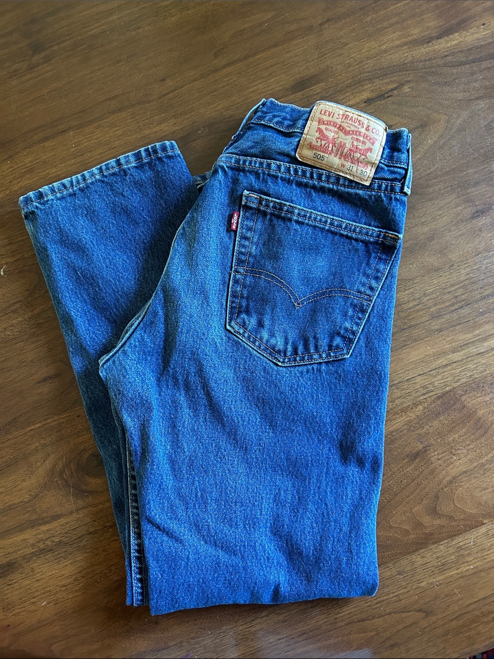Levi's Men's Straight Jeans in Classic Blue Denim